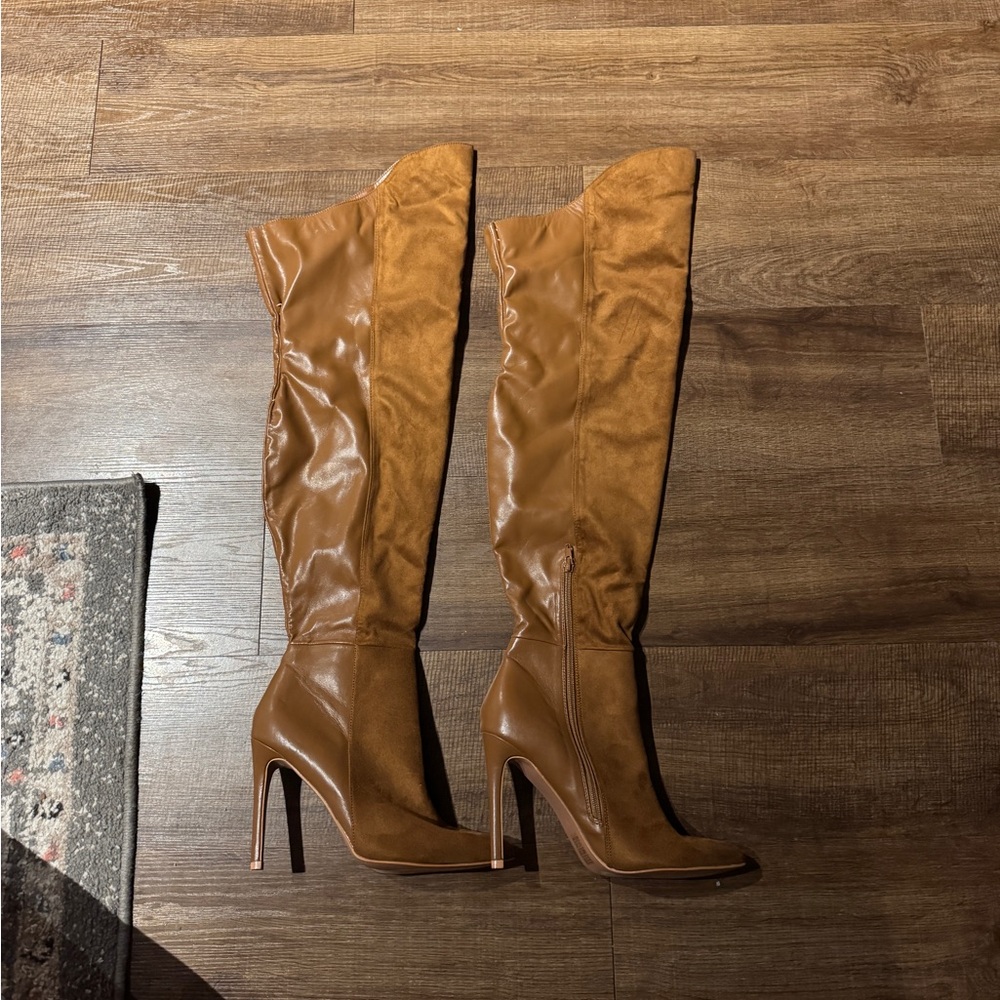 Brown Over-the-Knee Boots